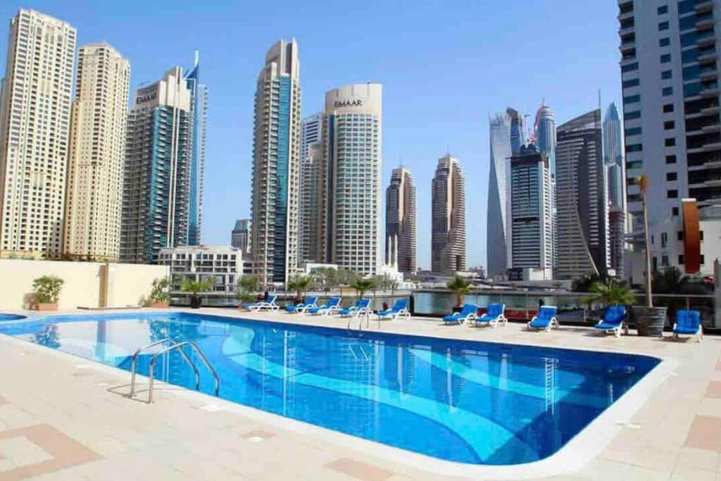 Panoramic Sea Views Studio Apartment - Marina 두바이 외부 사진